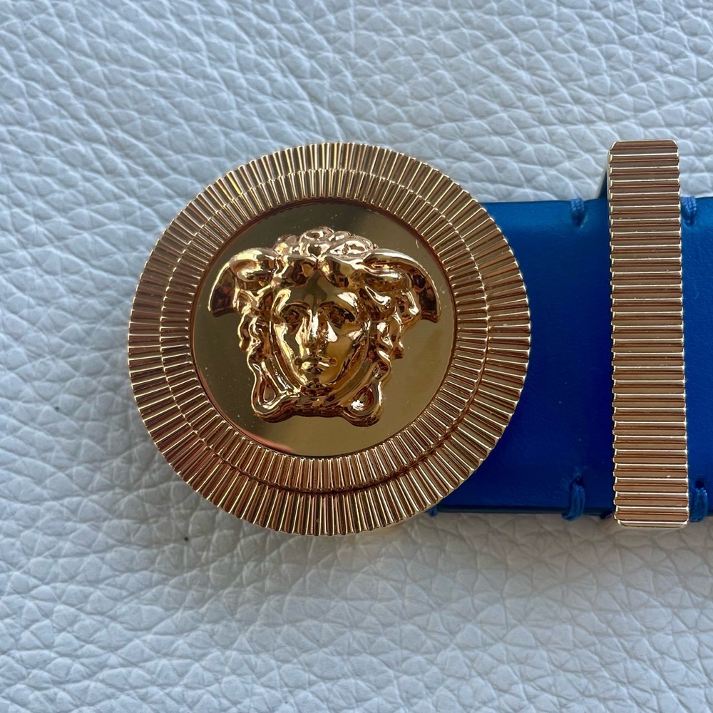 Blue Versace Belt